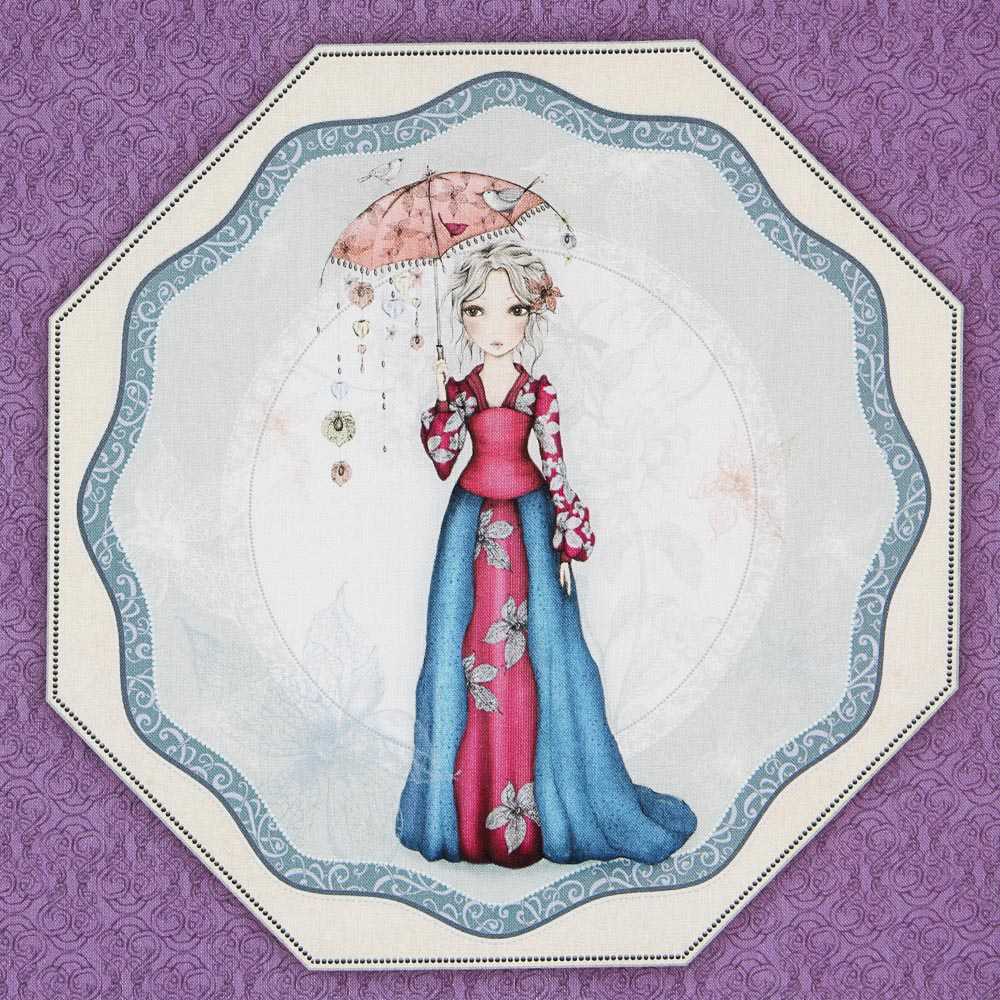 Panel Mirabelle Midnight Garden Morada - Ribes y Casals