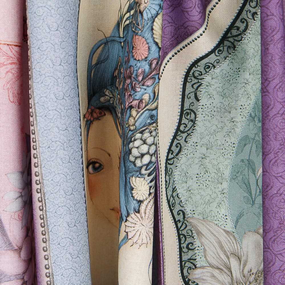 Panel Mirabelle Midnight Garden Morada - Ribes y Casals