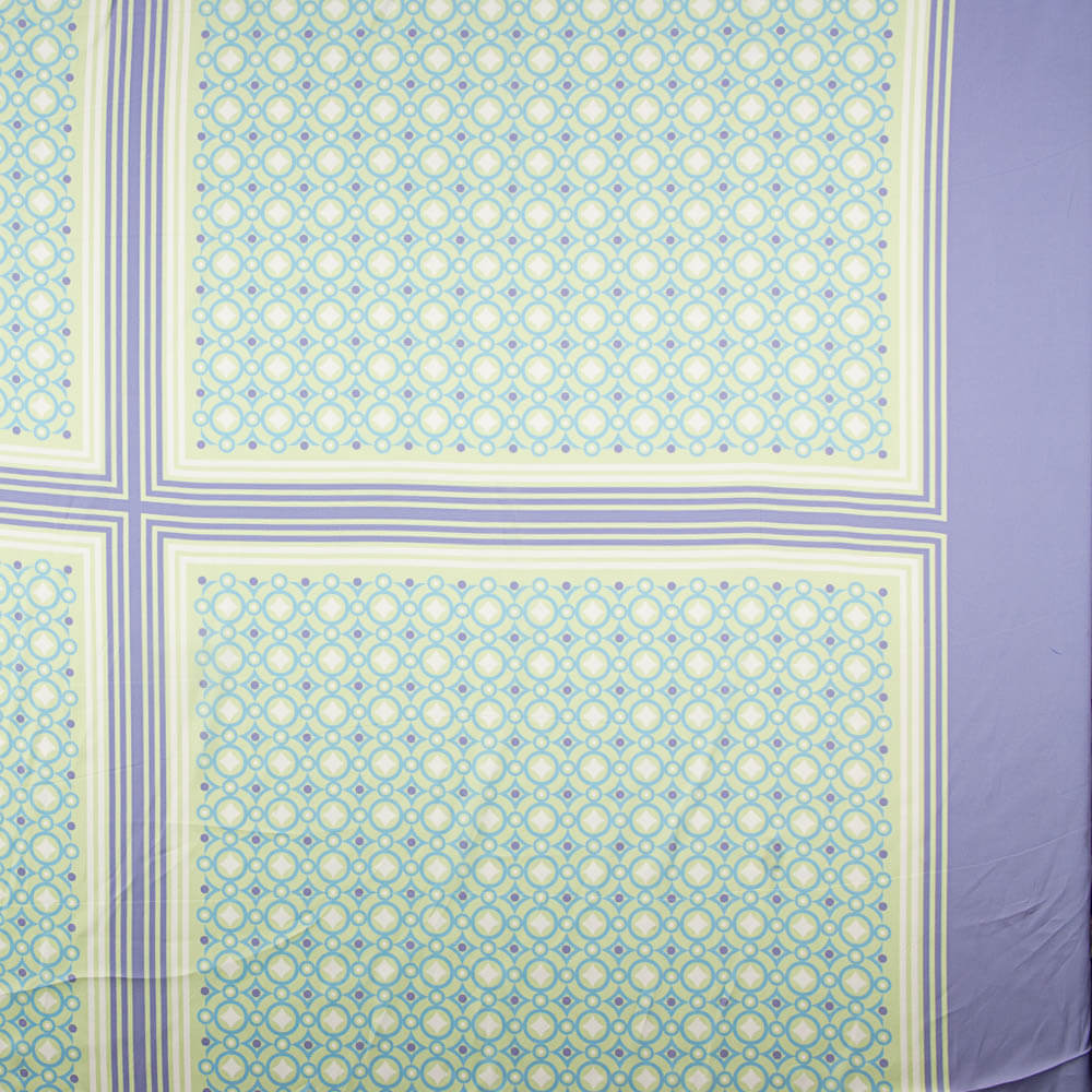 Satén Panel Geométricos Lila - Ribes y Casals