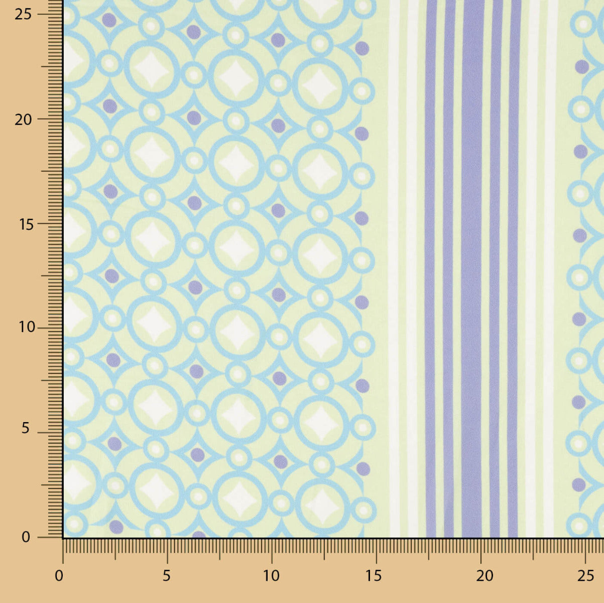Satén Panel Geométricos Lila - Ribes y Casals