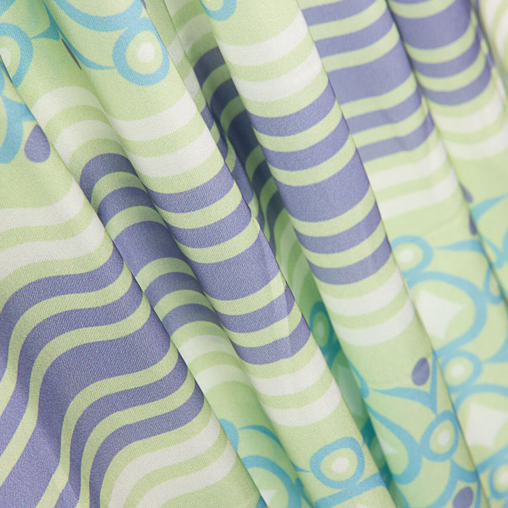 Satén Panel Geométricos Lila - Ribes y Casals