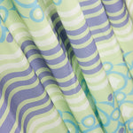 Satén Panel Geométricos Lila - Ribes y Casals