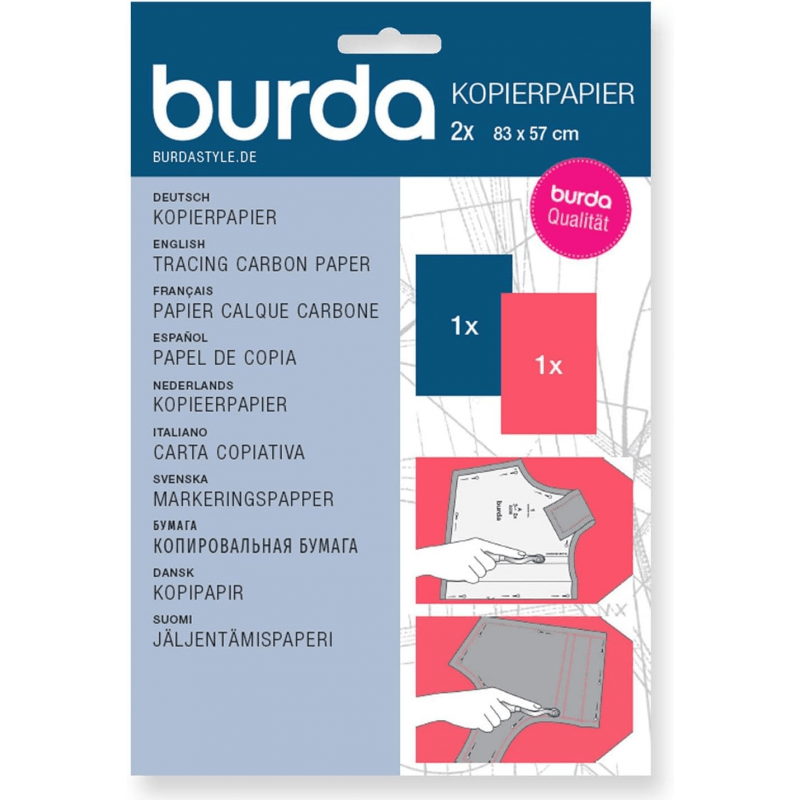 Papel de Copia Burda Azul y Rojo para Patrones - Ribes y Casals