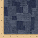 Denim Jacquard Patch Azules - Ribes y Casals