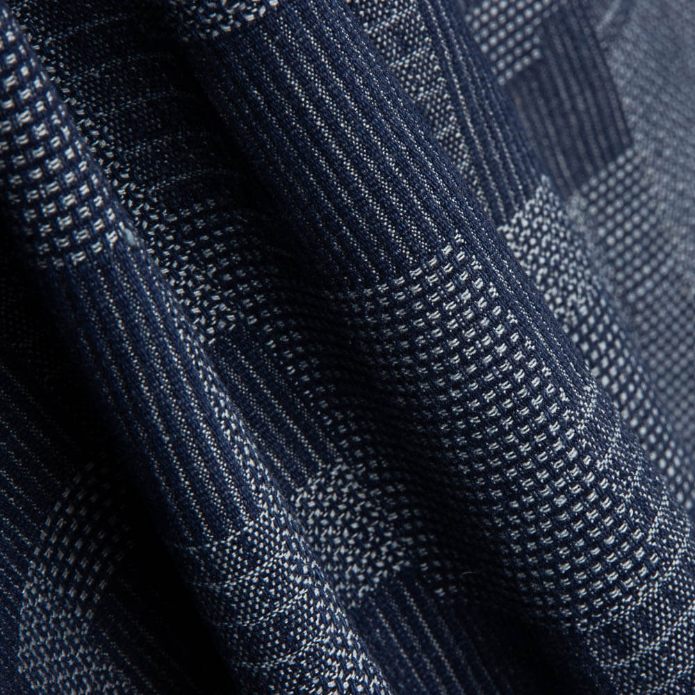 Denim Jacquard Patch Azules - Ribes y Casals