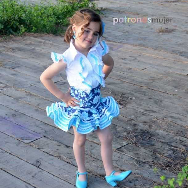 Patrón Conjunto Flamenco Infantil - Ribes y Casals