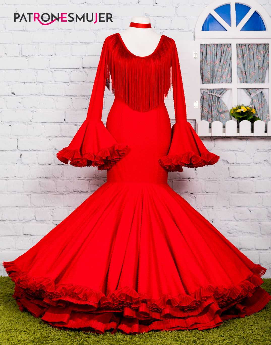 Patrón Flamenca Adulto Clavel - Ribes y Casals