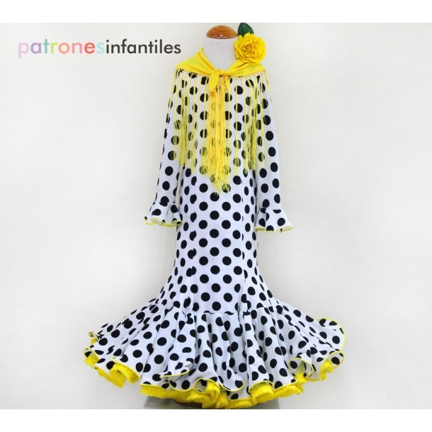 Patrón Flamenca Infantil de Nejas - Ribes y Casals