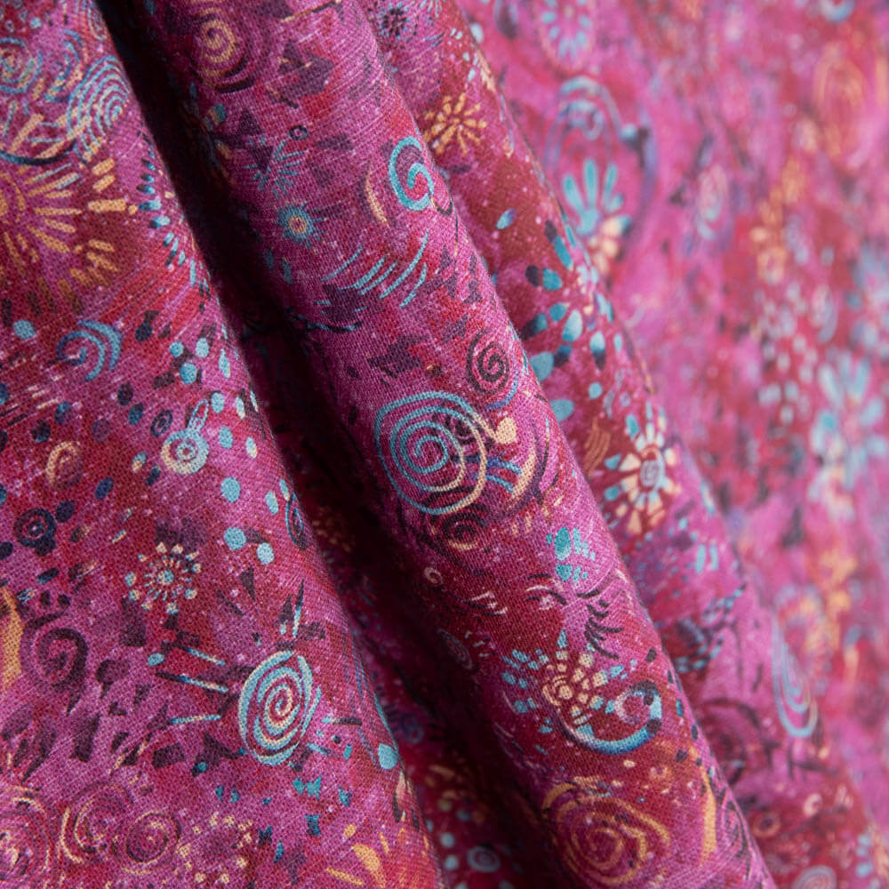 Patchwork Algodón Corales Fresa - Ribes y Casals