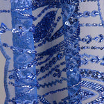 Retal Pedrería Tul Janine Azulón 55x130cm - Ribes y Casals