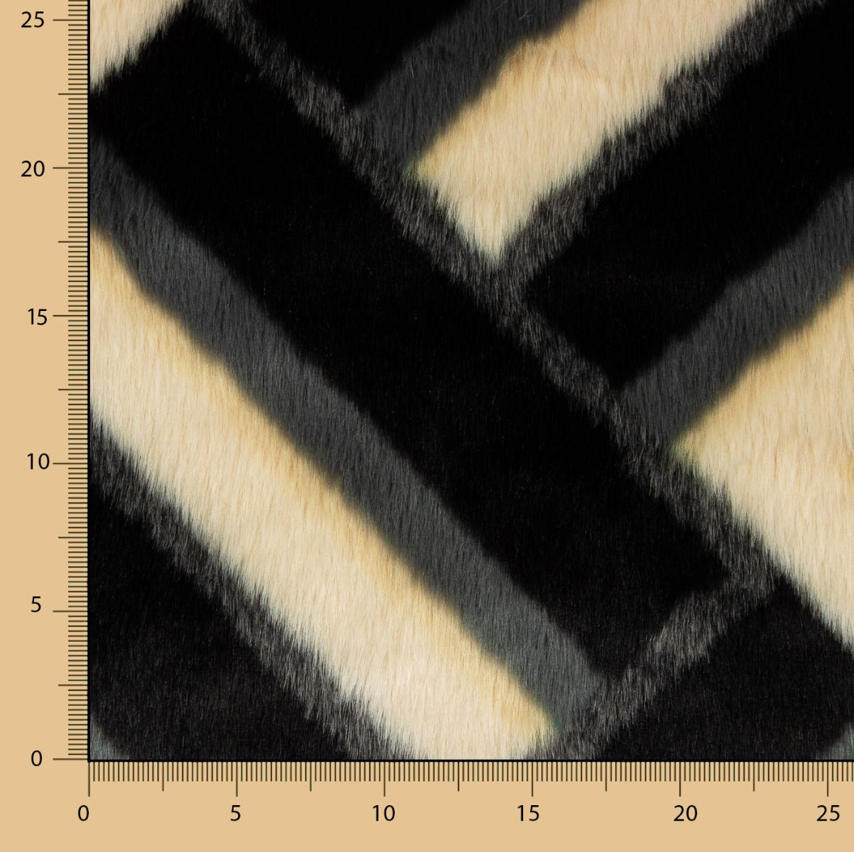 Pelo Estampado Rayas Zigzag - Ribes y Casals