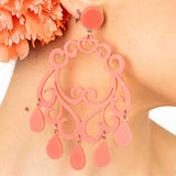 Pendientes Flamencos Color Mango - Ribes y Casals