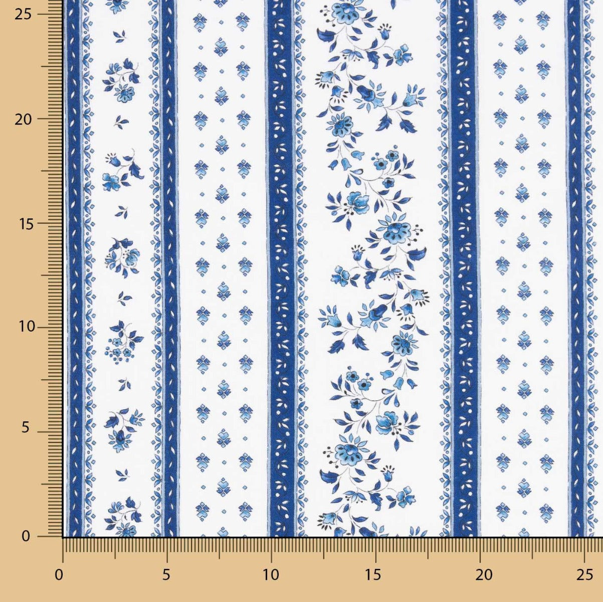 Percal Algodón Provenzal Azul - Ribes y Casals