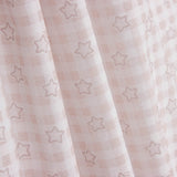 Percal Infantil Vichy Rosa con Estrellas - Ribes y Casals
