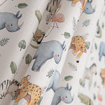 Percal Estampado Safari Salvaje Multicolor - Ribes y Casals