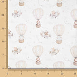 Percal Estampado Pequeños Aviadores Beige - Ribes y Casals
