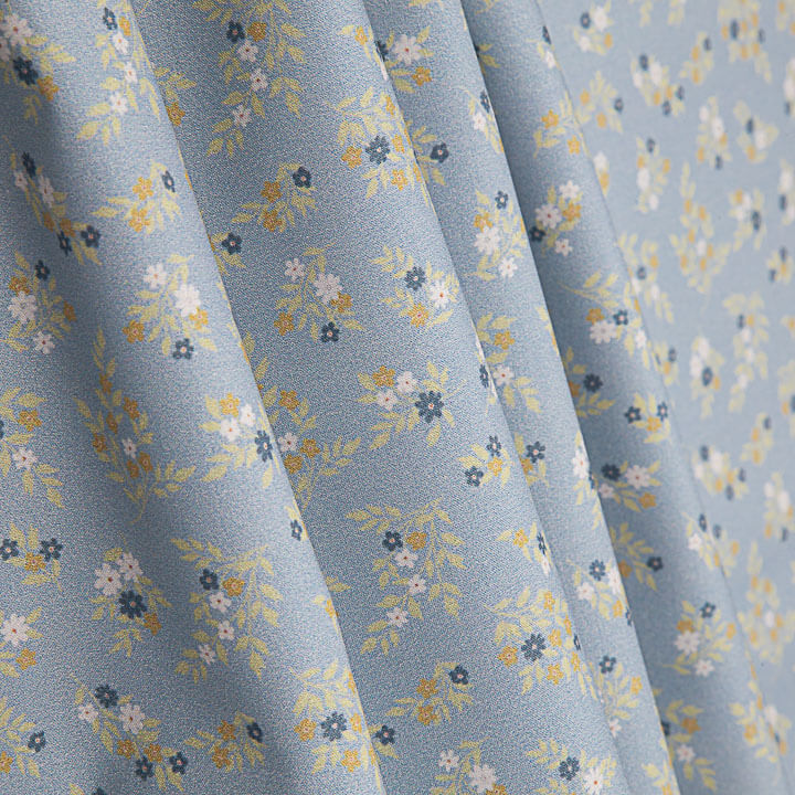 Percal Estampado Dulce Pradera Azul - Ribes y Casals