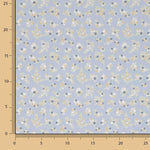 Percal Estampado Dulce Pradera Azul - Ribes y Casals