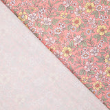 Percal Estampado Jardín Silvestre Coral - Ribes y Casals