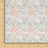 Percal Estampado Jardín Romántico Pastel - Ribes y Casals