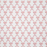 Percal Estampado Hojas Geométricas Coral - Ribes y Casals