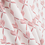 Percal Estampado Hojas Geométricas Coral - Ribes y Casals