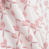 Percal Estampado Hojas Geométricas Coral - Ribes y Casals