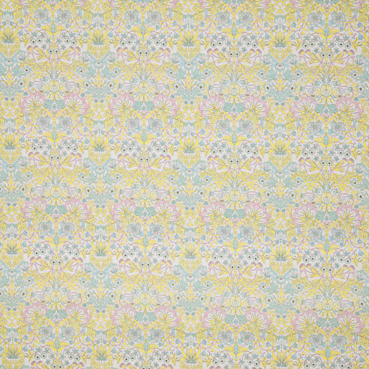 Percal Estampado Jardín de Versalles Amarillo Pastel - Ribes y Casals