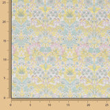 Percal Estampado Jardín de Versalles Amarillo Pastel - Ribes y Casals