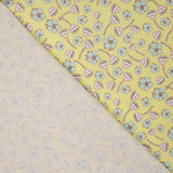 Percal Estampado Flora Vintage Amarillo - Ribes y Casals