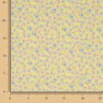 Percal Estampado Flora Vintage Amarillo - Ribes y Casals
