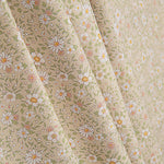 Percal Estampado Margaritas de Primavera Beige - Ribes y Casals