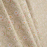 Percal Estampado Margaritas de Primavera Beige - Ribes y Casals