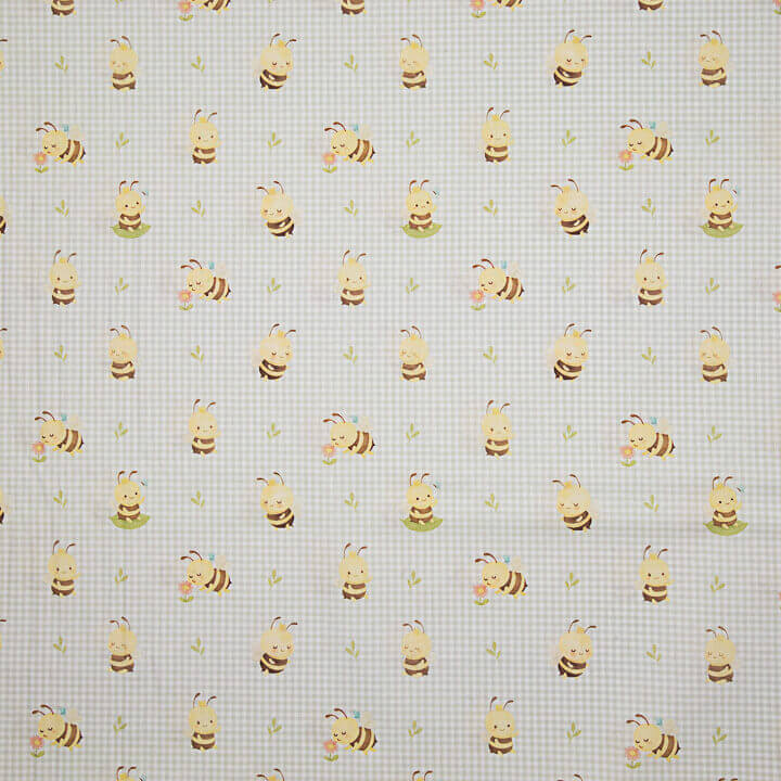 Percal Estampado Abejitas Dulces Beige - Ribes y Casals