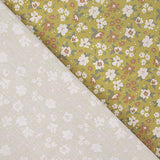 Percal Estampado Flora Mostaza - Ribes y Casals