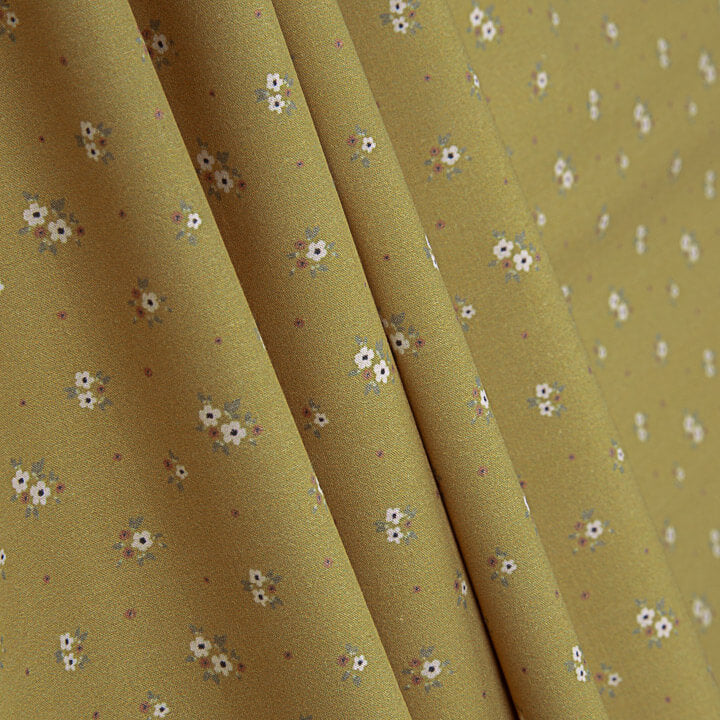 Percal Estampado Mini Flores Miel - Ribes y Casals