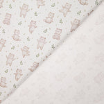 Percal Estampado Ositos del Bosque Beige - Ribes y Casals