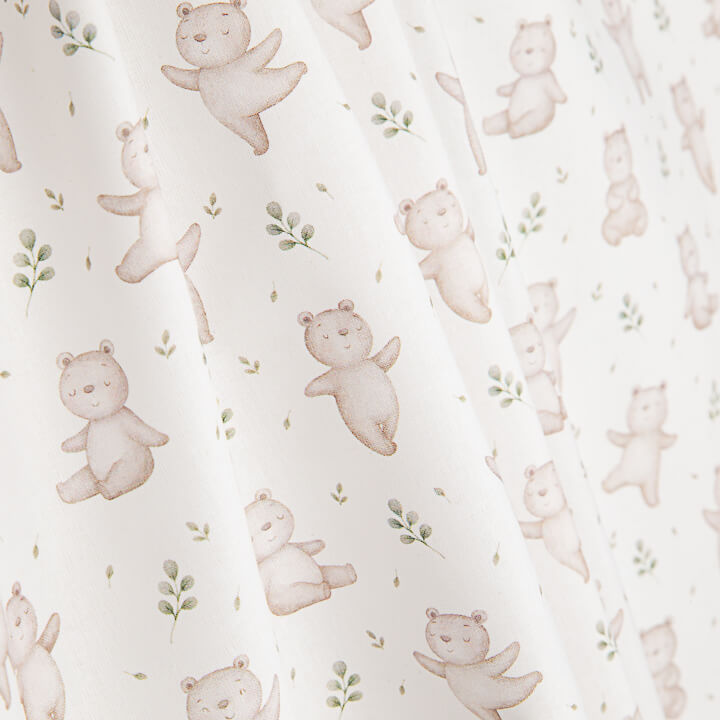 Percal Estampado Ositos del Bosque Beige - Ribes y Casals