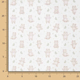 Percal Estampado Ositos del Bosque Beige - Ribes y Casals