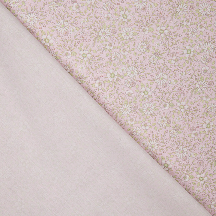 Percal Estampado Margaritas de Primavera Malva - Ribes y Casals