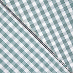 Percal Estampado Vichy Verde Agua - Ribes y Casals