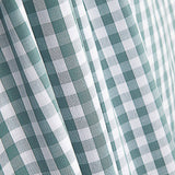 Percal Estampado Vichy Verde Agua - Ribes y Casals
