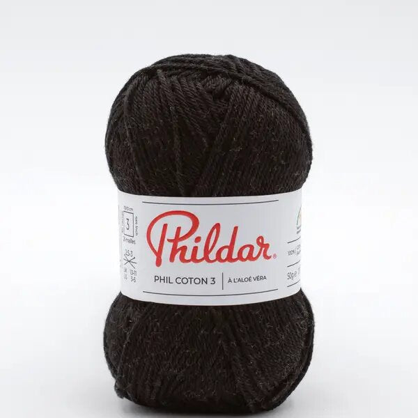 Phildar Coton 3 Negro - Ribes y Casals
