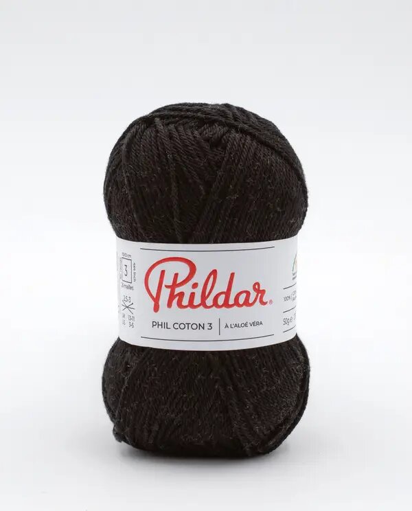 Phildar Coton 3 Negro - Ribes y Casals