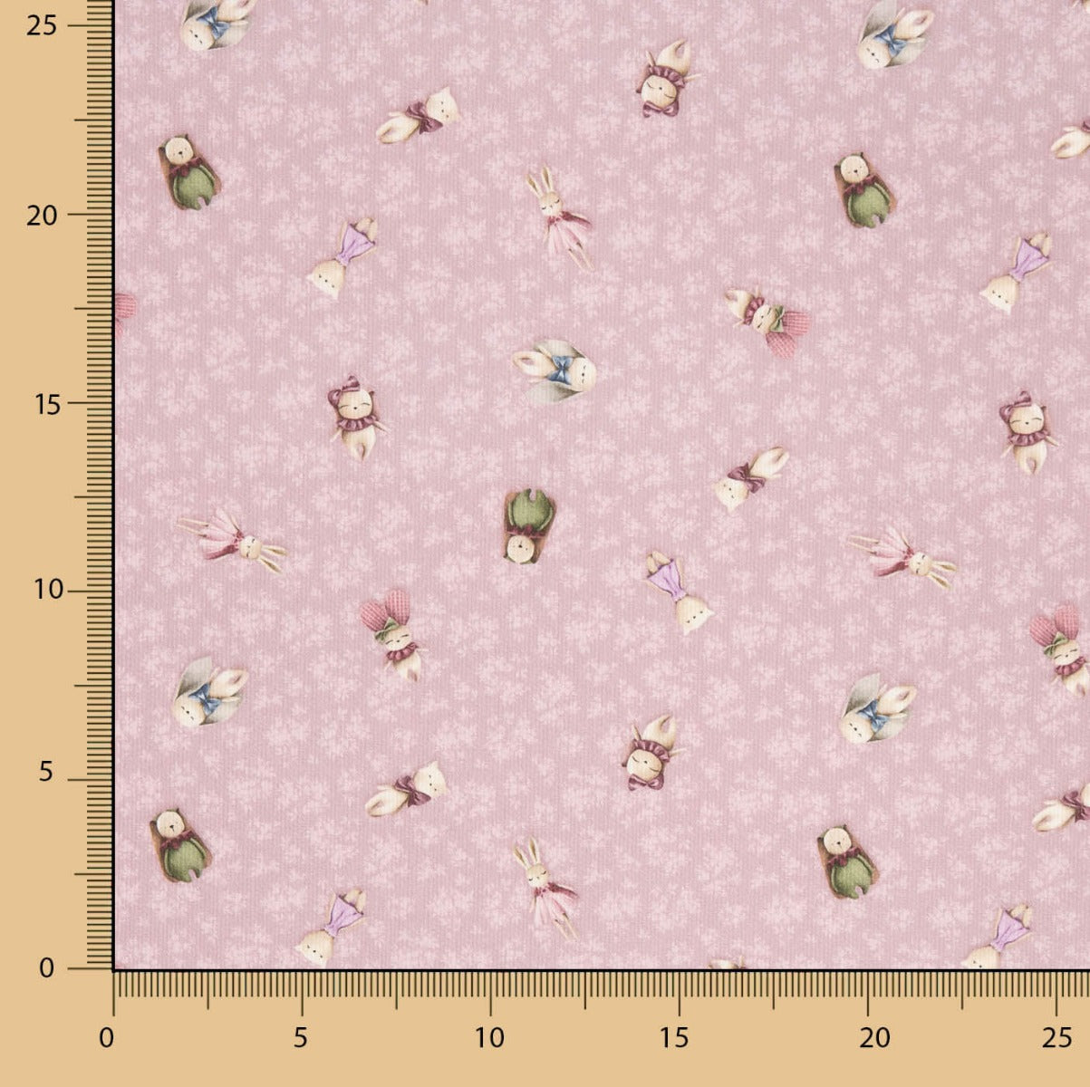 Piqué Algodón Animals Morado - Ribes y Casals