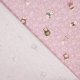 Piqué Algodón Animals Morado - Ribes y Casals