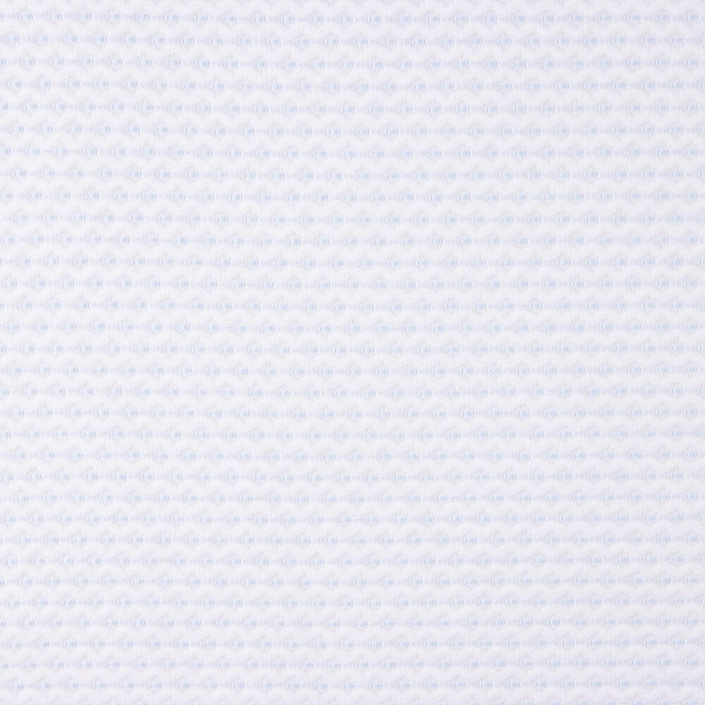 Piqué Ondas Bordado Azul - Ribes y Casals