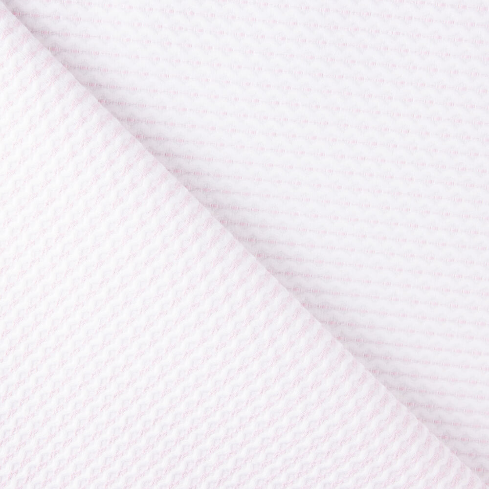 Piqué Ondas Bordado Rosa - Ribes y Casals