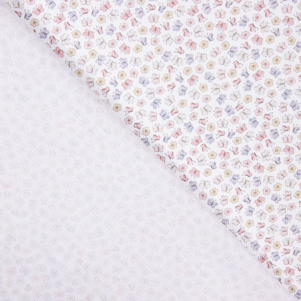 Piqué Canutillo Flores Mini Mariposa - Ribes y Casals