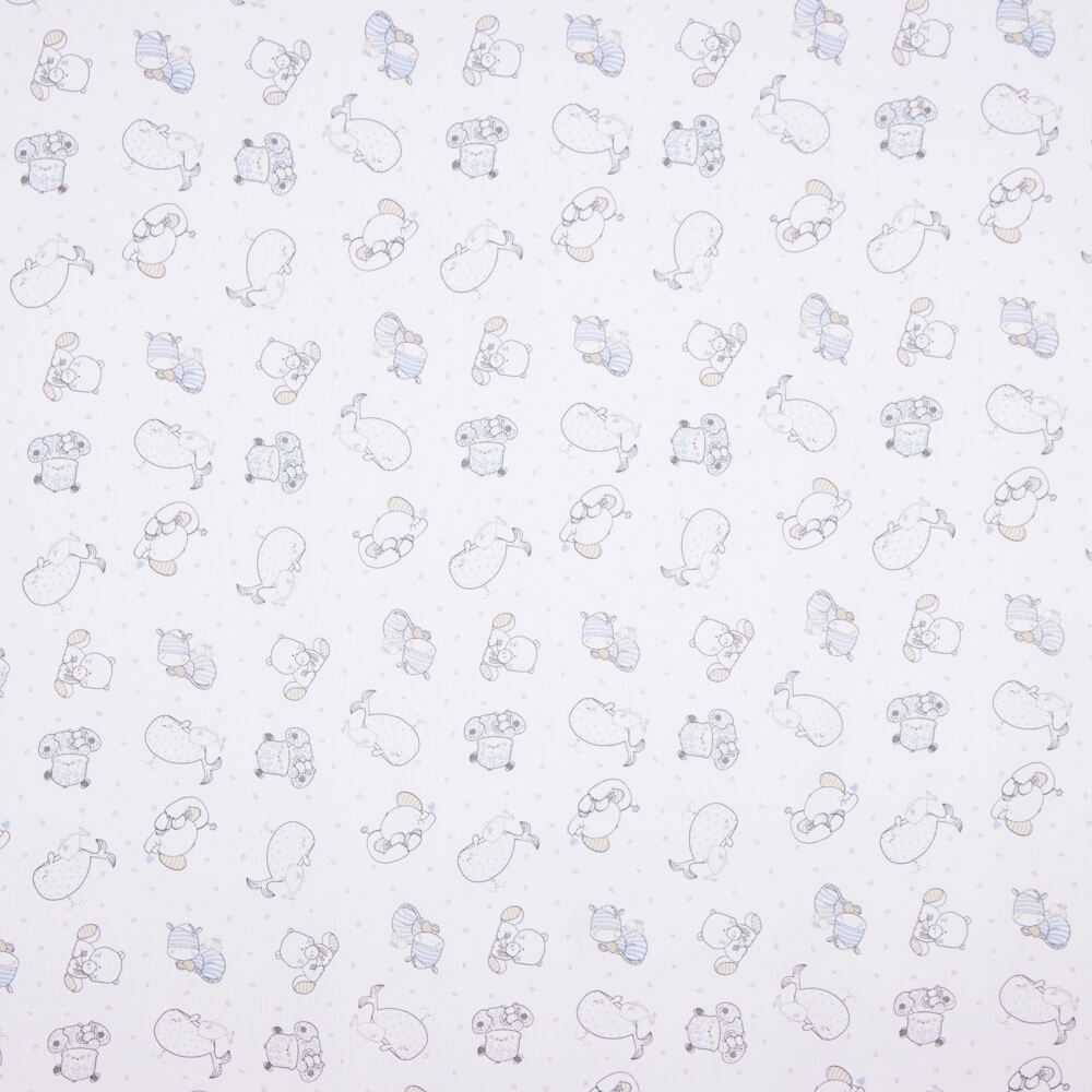 Piqué Canutillo Hipopótamo Azul - Ribes y Casals